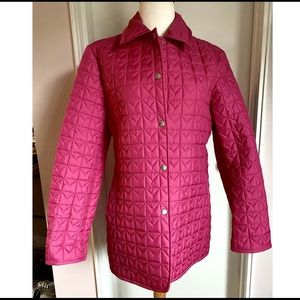 Women’s Michael Kors hot pink quilted jacket M